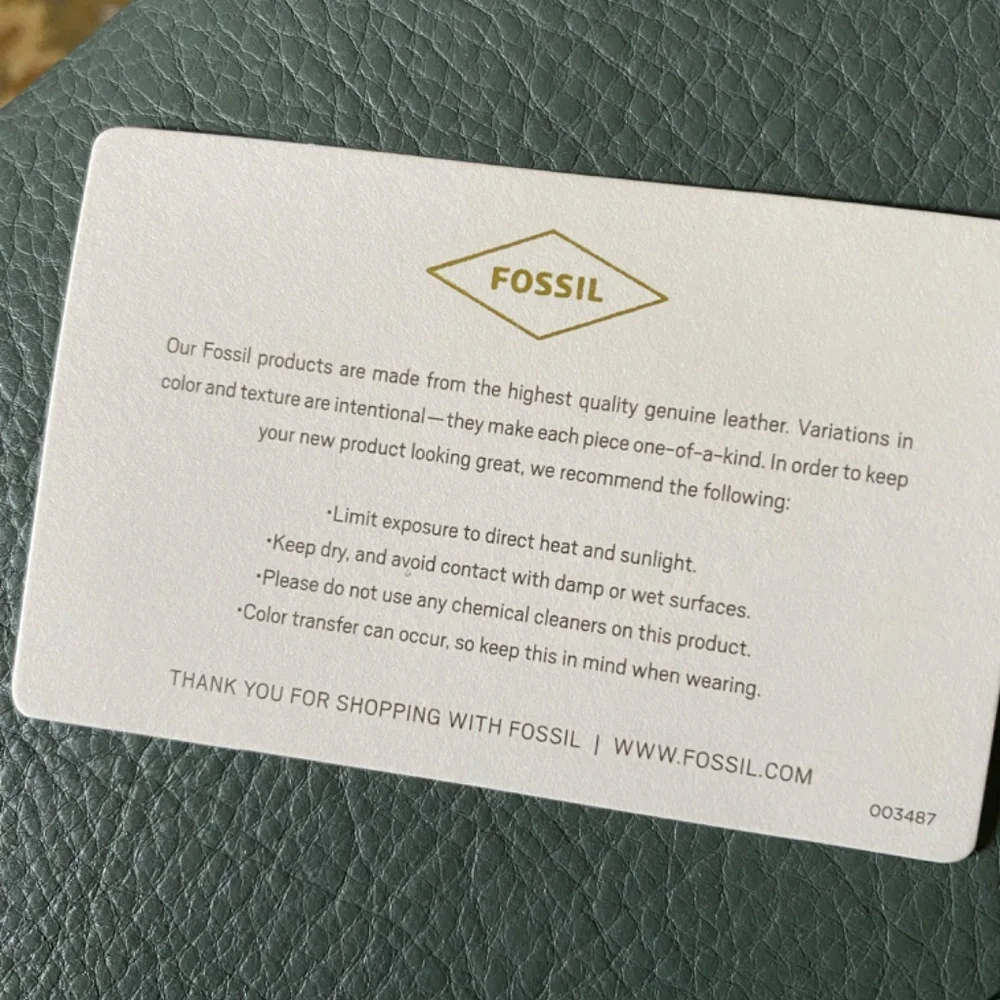 Fossil crossbody bag in sage/tan leather - Picture 7 of 7